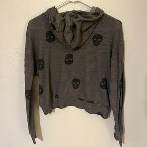 Skull Crop Hoodie